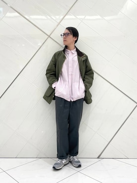 「ここでしか手に入らない別注アイテム」｜「アイテム（その他アウター）」を使った、山﨑 亮太さん（メンズ・172cm）の冬コーディネート