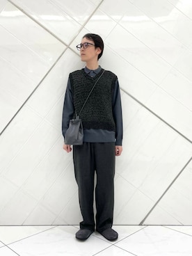「boston」｜山﨑 亮太さん（メンズ・172cm）の秋コーディネート