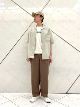 山﨑 亮太さん(メンズ・172cm)の夏コーディネート