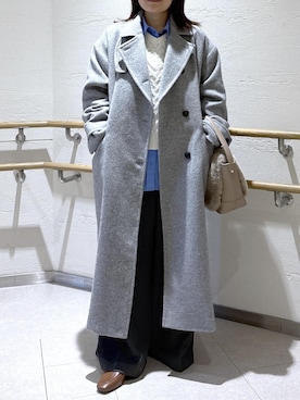 「アイテム（ローファー）」を使った、ko219625koさん（レディース・154cm・30代）の冬コーディネート