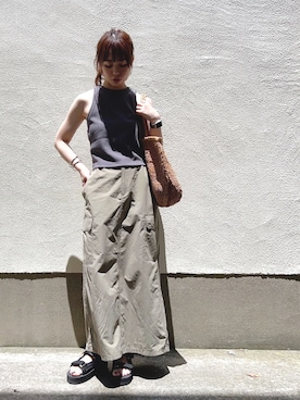 「suicoke（スイコック）のアイテム」を使った、ari☆さん（レディース・153cm）の夏コーディネート