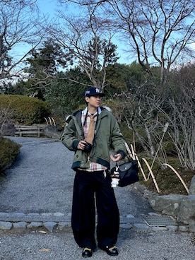 「LONGCHAMP（ロンシャン）のアイテム」を使った、William 蘇 🇹🇼さん（メンズ・170cm）の冬コーディネート