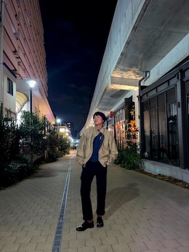 「DOCKERS（ドッカーズ）のアイテム（パンツ）」を使った、kouheygoさん（メンズ・175cm）の冬コーディネート