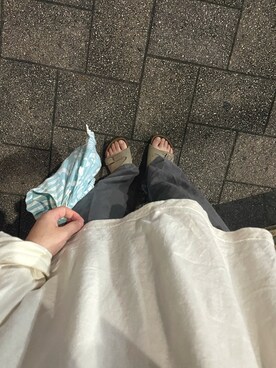 「無印良品（ムジルシリョウヒン）のアイテム（スラックス）」を使った、ryonhukuさん（レディース・159cm）の夏コーディネート