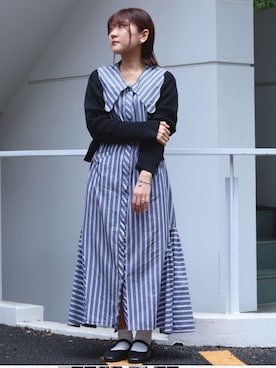 「LHME（エルエイチエムイー）のアイテム」を使った、komaさん（レディース・158cm）の春コーディネート