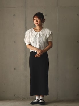 「LHME（エルエイチエムイー）のアイテム」を使った、komaさん（レディース・158cm）の夏コーディネート