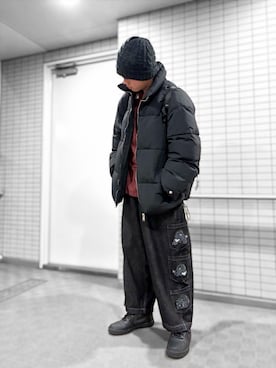 「アイテム（帽子）」を使った、ONE-1さん（メンズ・172cm・10代）の冬コーディネート