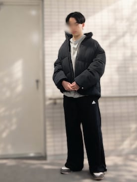 「アイテム（スウェットパンツ）」を使った、ONE-1さん（メンズ・172cm・10代）の冬コーディネート