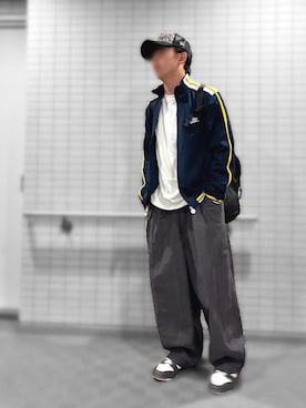 「アイテム（スニーカー）」を使った、ONE-1さん（メンズ・171cm）の秋コーディネート