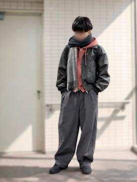 「アイテム（ジャケット/アウター）」を使った、ONE-1さん（メンズ・172cm・10代）の冬コーディネート