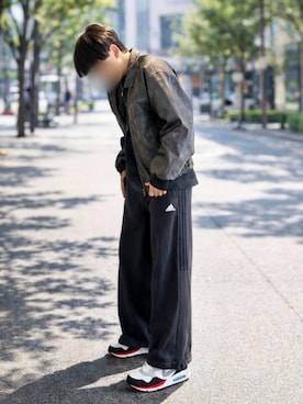 「Perushu（ペルーシュ）のアイテム（ジャケット/アウター）」を使った、ONE-1さん（メンズ・172cm）の春コーディネート