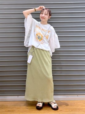 「LEPSIM（レプシィム）のアイテム（PC・スマホグッズ/家電）」を使った、daharalepsimさん（レディース・151cm）の夏コーディネート