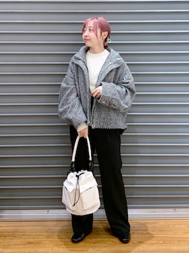 「LEPSIM（レプシィム）のアイテム（ブルゾン）」を使った、daharalepsimさん（レディース・151cm）の秋コーディネート