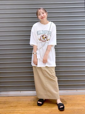 「LEPSIM（レプシィム）のアイテム（PC・スマホグッズ/家電）」を使った、daharalepsimさん（レディース・151cm）の夏コーディネート