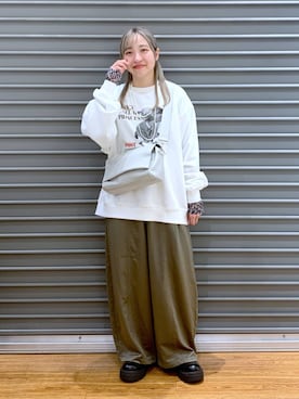 「LEPSIM（レプシィム）のアイテム（Tシャツ/カットソー）」を使った、daharalepsimさん（レディース・151cm）の秋コーディネート