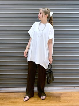 「アイテム（チュニック）」を使った、daharalepsimさん（レディース・151cm）の夏コーディネート