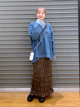 「LEPSIM（レプシィム）のアイテム（PC・スマホグッズ/家電）」を使った、daharalepsimさん（レディース・151cm）の秋コーディネート