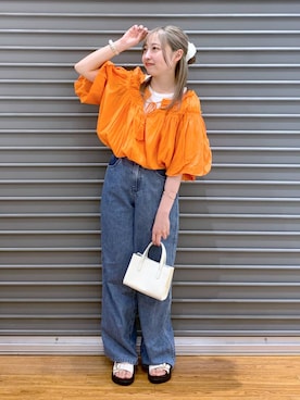 「20代_LEPSIM」｜「アイテム（パンツ）」を使った、daharalepsimさん（レディース・151cm）の春コーディネート