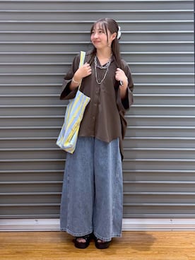 マルメリドルマン5分袖シャツ 681282を使った人気ファッション