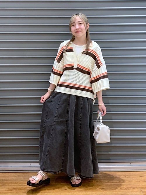 【♡国内未入荷♡24FW♡】LV デニムスカート セール】14パネルデニムスカート 290493（スカート）｜LEPSIM