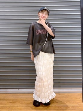 「LEPSIM（レプシィム）のアイテム（PC・スマホグッズ/家電）」を使った、daharalepsimさん（レディース・151cm）の夏コーディネート