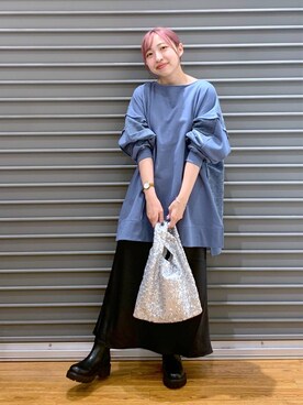 「女子会」｜「アイテム（チュニック）」を使った、daharalepsimさん（レディース・151cm）の秋コーディネート