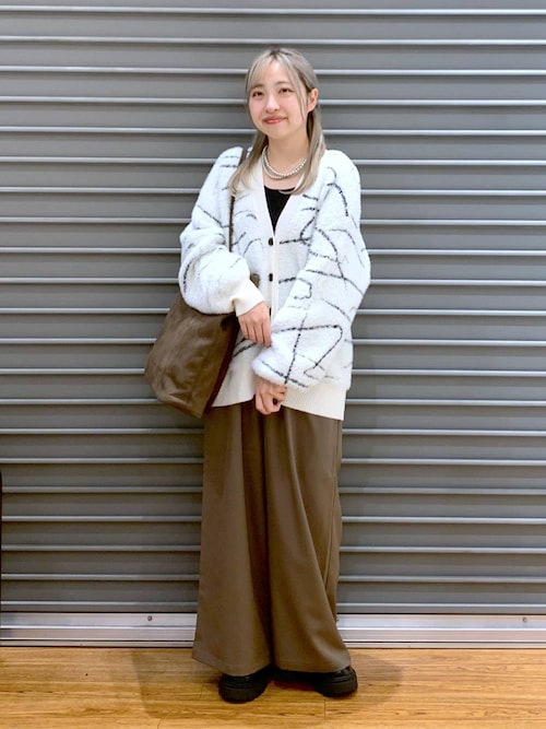 花*♡様 埋められないラインカーディガン Petite Robe canone セール】7ゲージスケッチラインカーディガン 587872（カーディガン