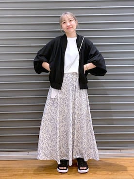 「LEPSIM（レプシィム）のアイテム（ブルゾン）」を使った、daharalepsimさん（レディース・151cm）の春コーディネート