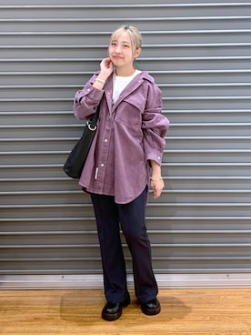 LEPSIMのシャツ/ブラウス（パープル系）を使った人気ファッション