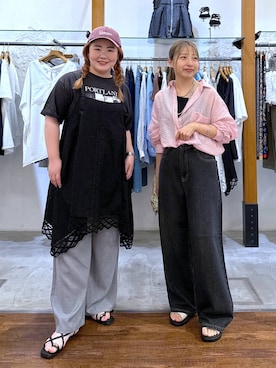 「アイテム（チュニック）」を使った、daharalepsimさん（レディース・151cm）の夏コーディネート