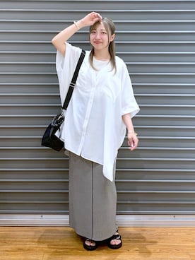 「アイテム（チュニック）」を使った、daharalepsimさん（レディース・151cm）の夏コーディネート