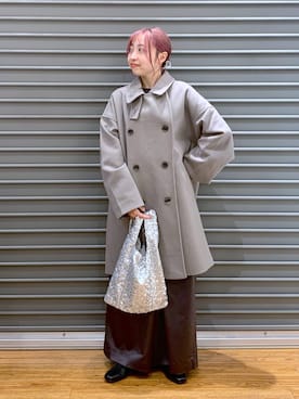 あきののページ レザーライクワイドパンツ 133645を使った人気ファッション