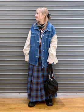 「アイテム（カバーオール）」を使った、daharalepsimさん（レディース・151cm）の秋コーディネート