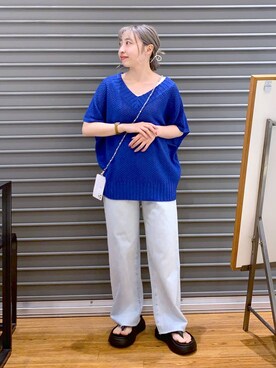 「LEPSIM（レプシィム）のアイテム（PC・スマホグッズ/家電）」を使った、daharalepsimさん（レディース・151cm）の夏コーディネート