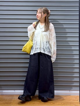 「LEPSIM（レプシィム）のアイテム（デニムパンツ）」を使った、daharalepsimさん（レディース・151cm）の秋コーディネート