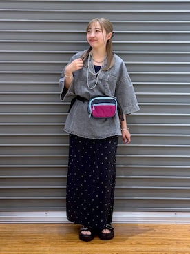 「LEPSIM（レプシィム）の3連ボールネックレス　287544（ネックレス、シルバー系）」を使った、daharalepsimさん（レディース・151cm）の夏コーディネート