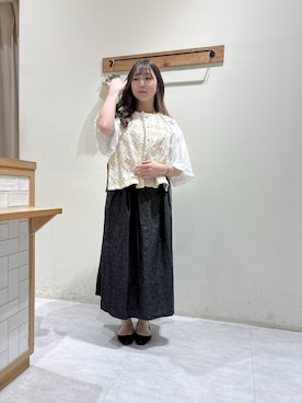 「TSUHARU by Samansa Mos2（ツハルバイサマンサモスモス）のアイテム」を使った、namiさん（レディース・158cm）の春コーディネート