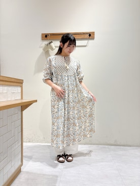 「Samansa Mos2 blue（サマンサモスモスブルー）のアイテム（ワンピース/ドレス）」を使った、namiさん（レディース・158cm）の春コーディネート