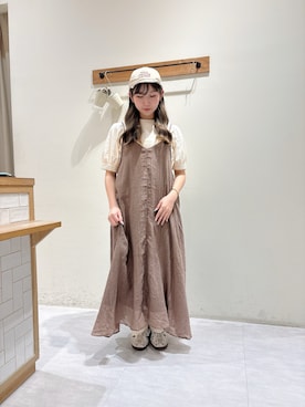 「Samansa Mos2（サマンサ モスモス）のアイテム」を使った、namiさん（レディース・158cm）の夏コーディネート