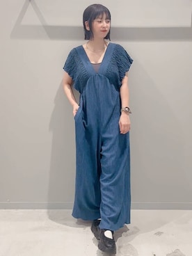 「着痩せ」｜yochiko713さん（レディース・148cm）の夏コーディネート