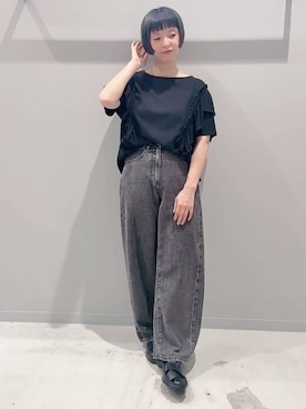 「GLOBAL WORK（グローバルワーク）のアイテム（サンダル）」を使った、yochiko713さん（レディース・148cm）の夏コーディネート