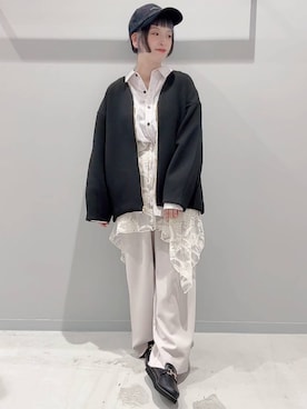 「アイテム（その他トップス）」を使った、yochiko713さん（レディース・148cm）の秋コーディネート