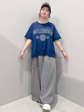 「アイテム（サロペット/オーバーオール）」を使った、yochiko713さん（レディース・148cm）の秋コーディネート