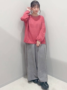 「アイテム（サロペット/オーバーオール）」を使った、yochiko713さん（レディース・148cm）の秋コーディネート