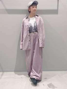 「GLOBAL WORK（グローバルワーク）のアイテム（キャップ）」を使った、yochiko713さん（レディース・148cm）の秋コーディネート