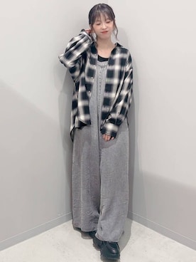 「ラフ」｜「アイテム（サロペット/オーバーオール）」を使った、yochiko713さん（レディース・148cm）の秋コーディネート