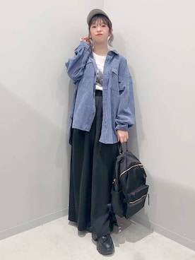「アイテム（バックパック/リュック）」を使った、yochiko713さん（レディース・148cm）の秋コーディネート