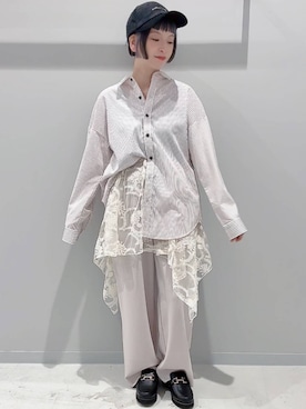 「アイテム（その他トップス）」を使った、yochiko713さん（レディース・148cm）の秋コーディネート