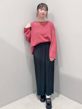 「アイテム（ローファー）」を使った、yochiko713さん（レディース・148cm）の夏コーディネート