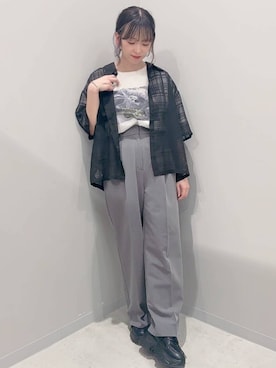 「アイテム（スニーカー）」を使った、yochiko713さん（レディース・148cm）の夏コーディネート